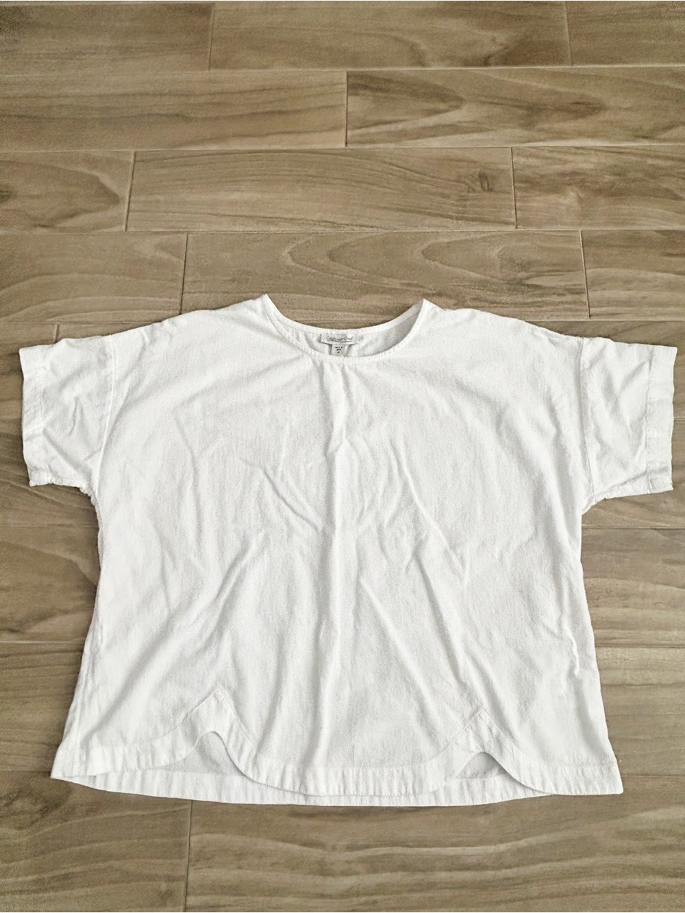 Coldwater Creek White Scoop Neck Top | Size 1X